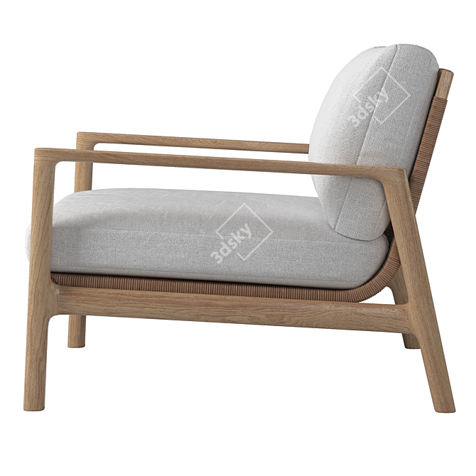 Modern Mesa Lounge Chair 3D model image 4