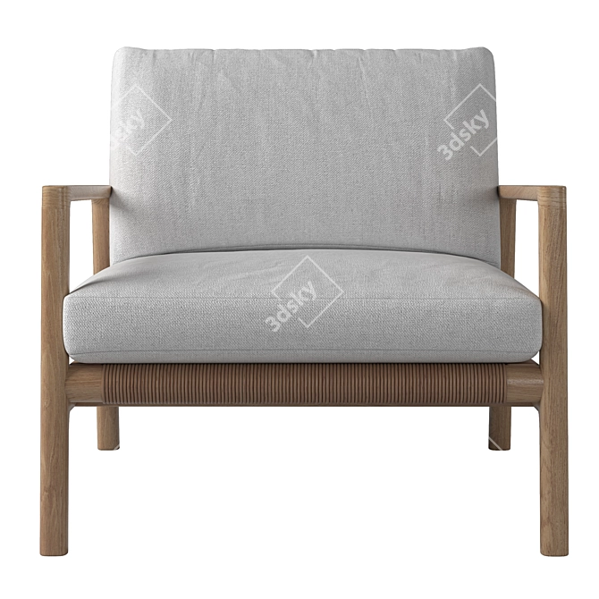 Modern Mesa Lounge Chair 3D model image 5