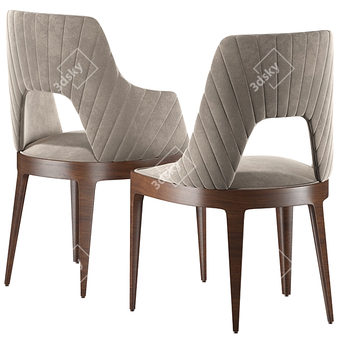 Luxury Vittoria Frigerio Reina Chair 3D model image 2