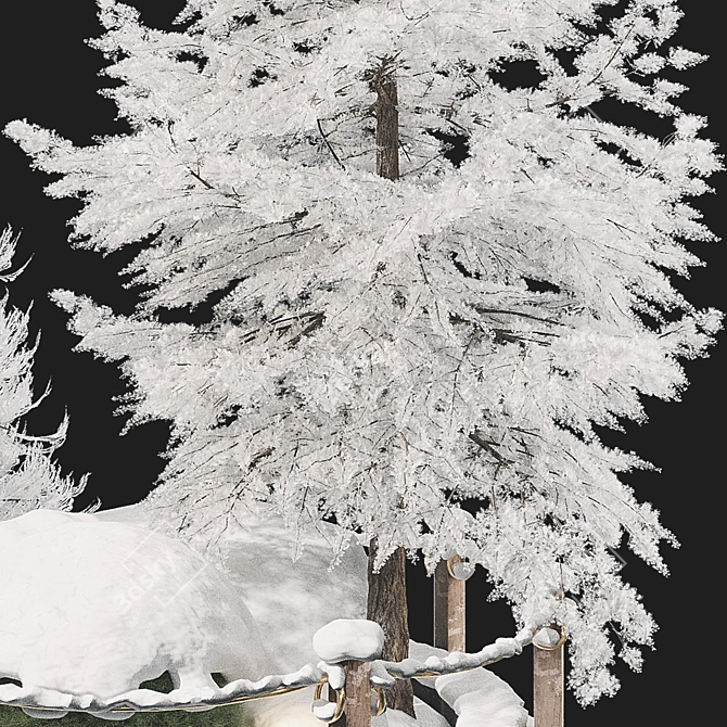 Winter Wonderland Plant Set 3D model image 5