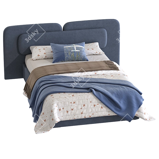 Angelo 312 Bed with Variants 3D model image 3