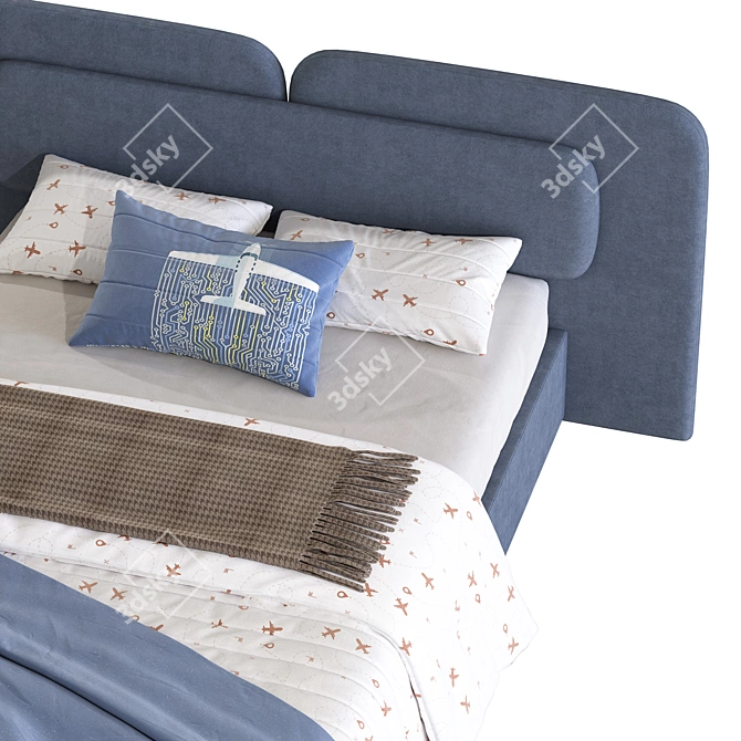 Angelo 312 Bed with Variants 3D model image 5