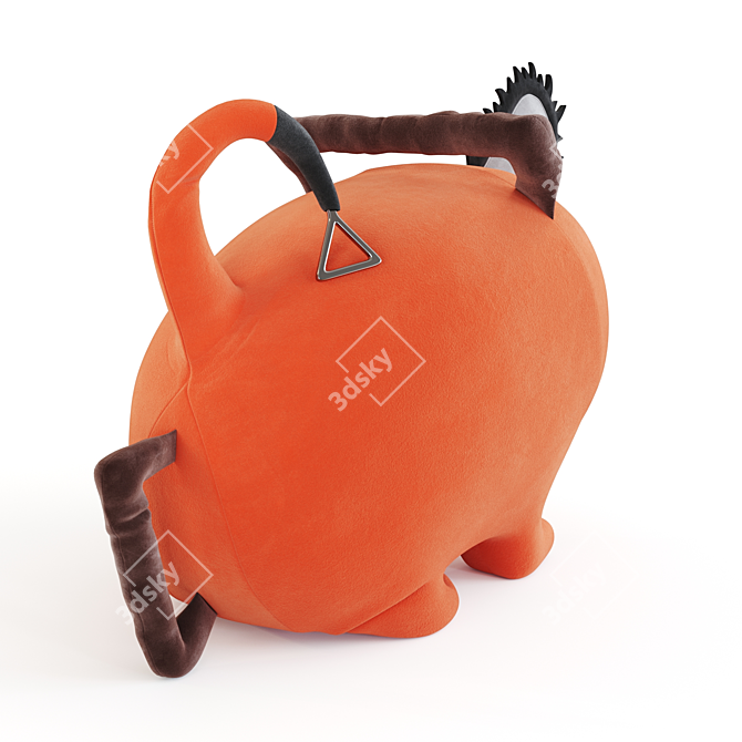 Chainsaw Man Pochita Plush: Adorable Anime Collectible 3D model image 2