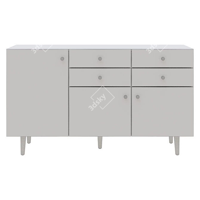 Frida 10 Colourful Drawer Chest 3D model image 7