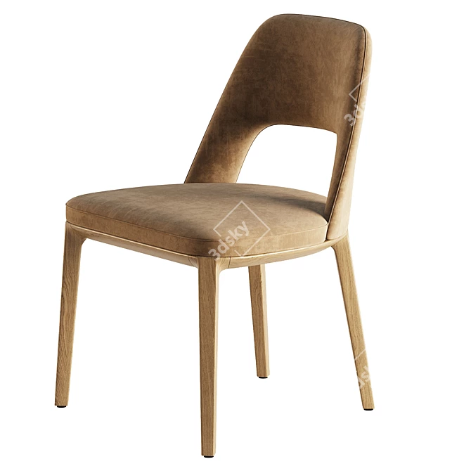 Elegant SOPHIE LITE Chair Poliform 3D model image 5