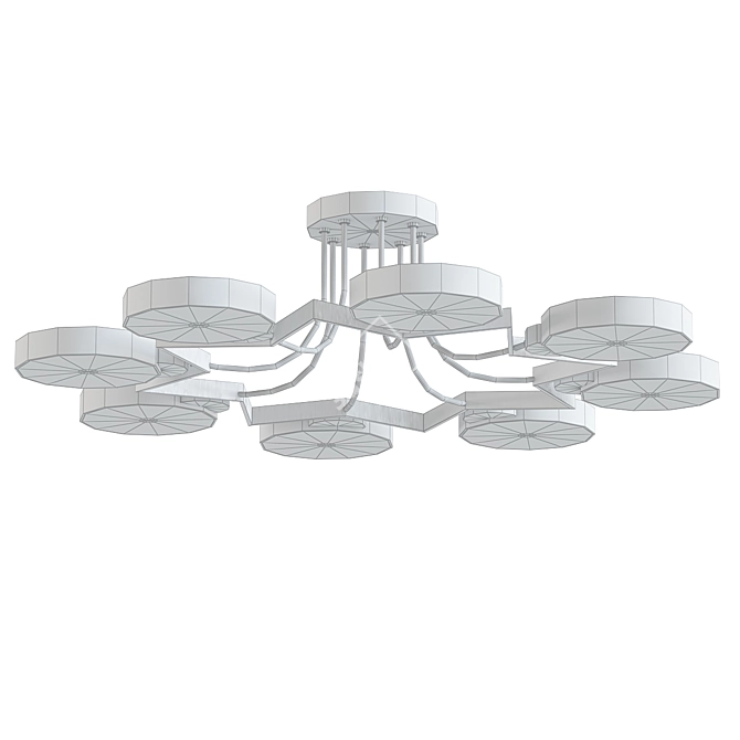 Scandinavian Modern Ceiling Light Fixture 3D model image 2