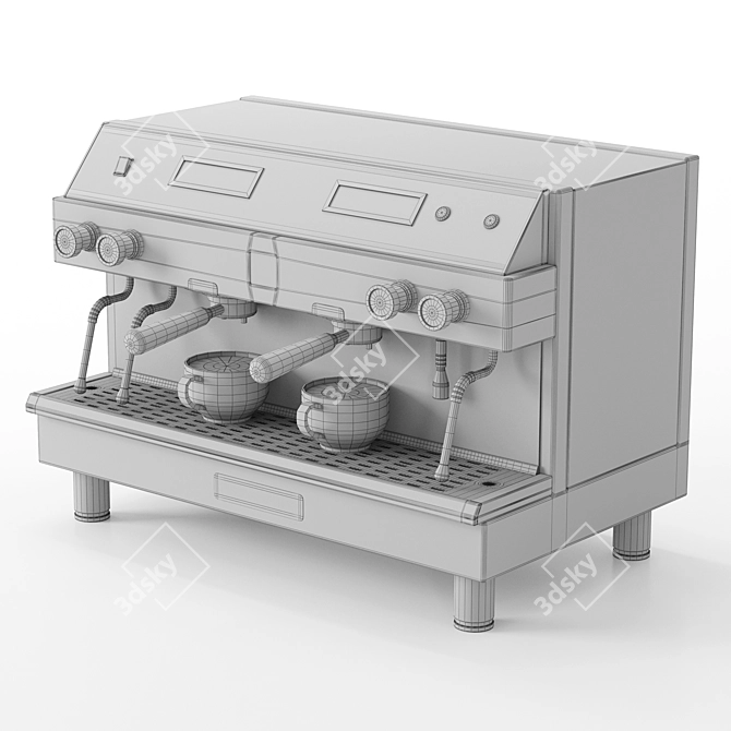 Artisan Espresso Maker 3D Model 3D model image 7