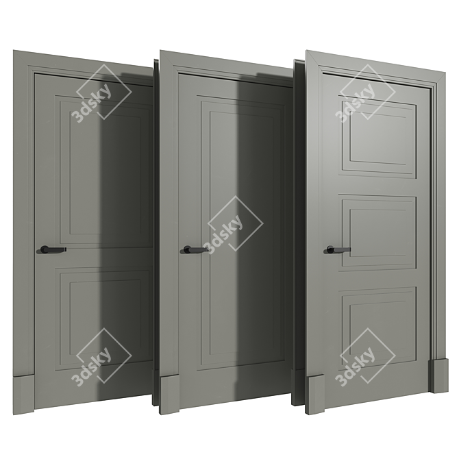 Avenue Internal Door by Lualdi 3D model image 1