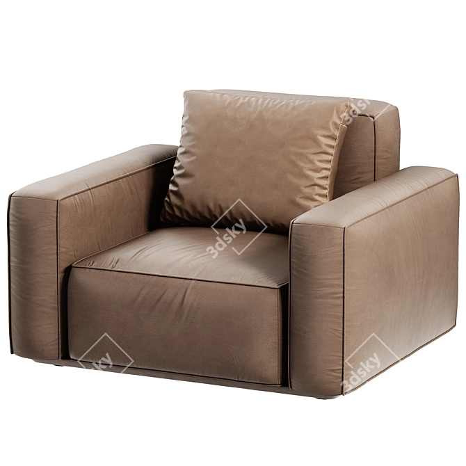 Modern Arflex Armchair Design 3D model image 3