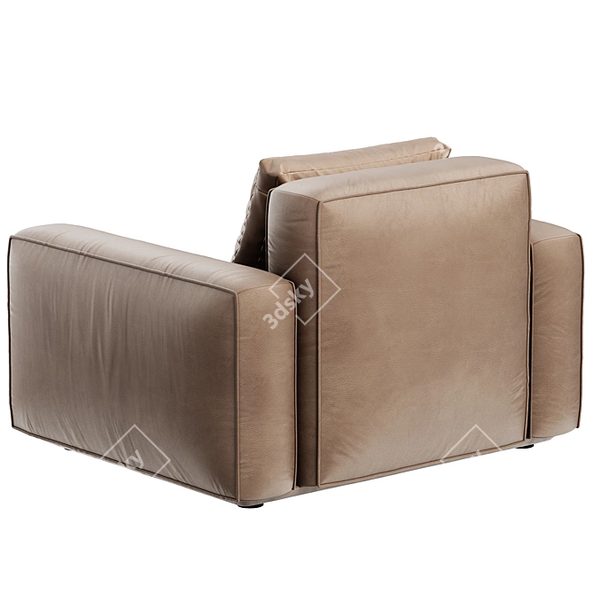 Modern Arflex Armchair Design 3D model image 4