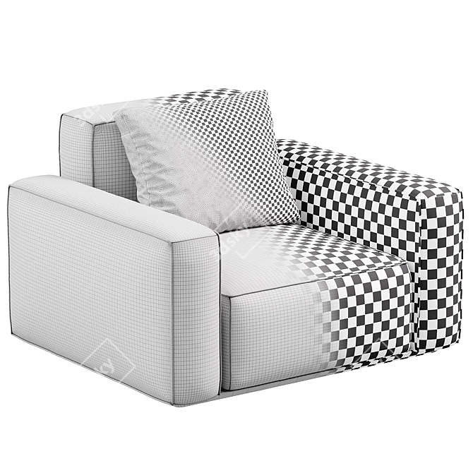 Modern Arflex Armchair Design 3D model image 7