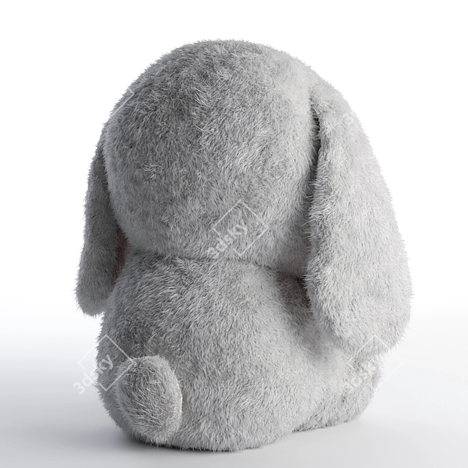 Rabbit Toy with Hair Fur 3D model image 5