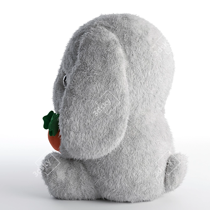 Rabbit Toy with Hair Fur 3D model image 6