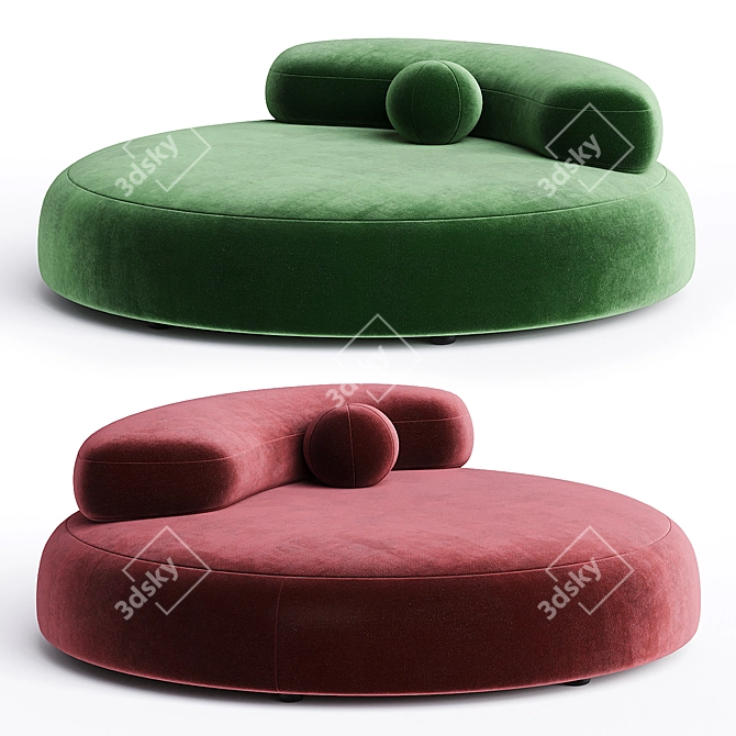 Contemporary Bubble Rock Sofa Living Divani 3D model image 1