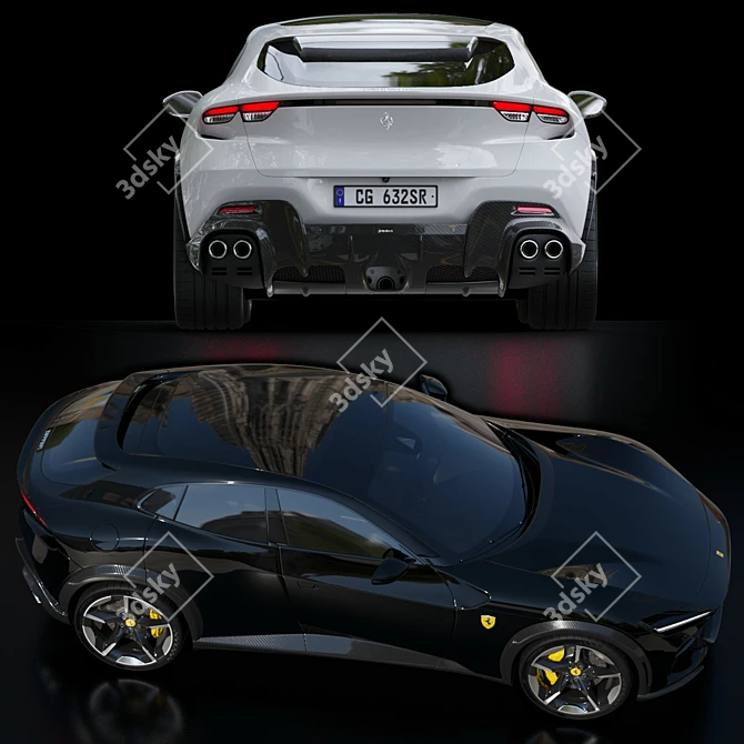 Ferrari Purosangue Crossover Model 3D model image 3