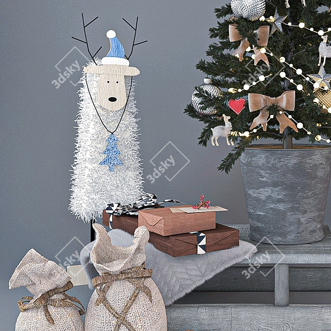 Festive Deco Set with Vray 3D model image 2