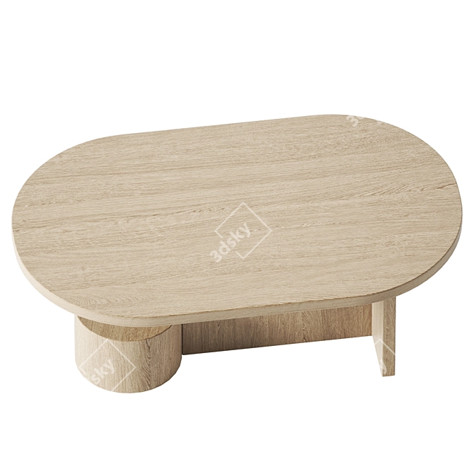 Ferm Living Wooden Insert Table 3D model image 2