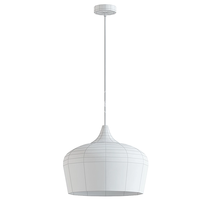 Sleek Nordic Pendant Lighting 3D model image 2