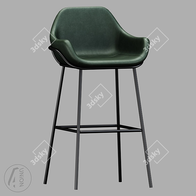 Modern Anderson Bar Stool 3D model image 2