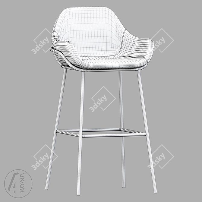 Modern Anderson Bar Stool 3D model image 3