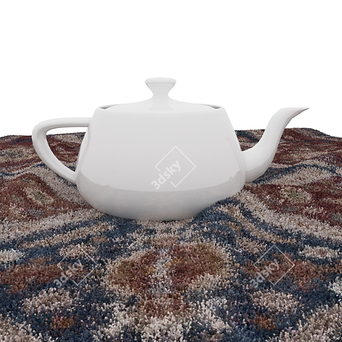 Variety Round Carpets Set 3D model image 5