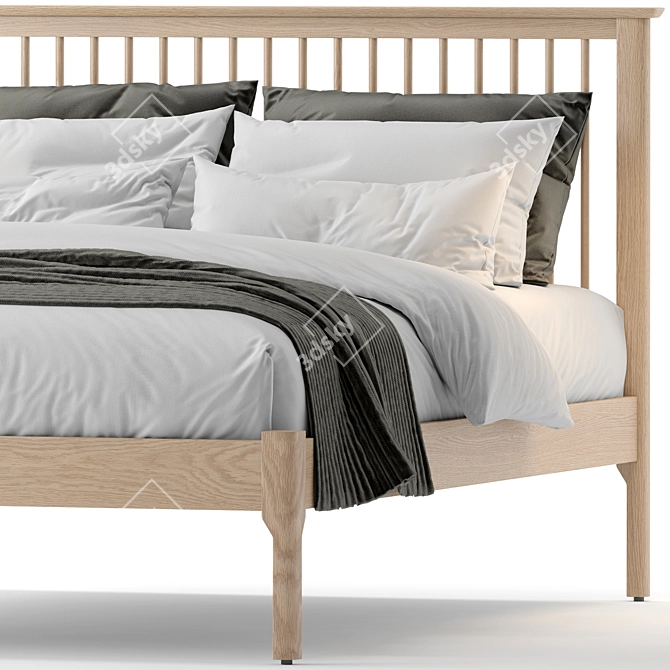 Elegant Julian Bowen Cotswold Bed 3D model image 5