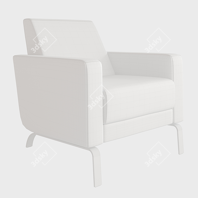 Modern Classic Fly Armchair 3D model image 5