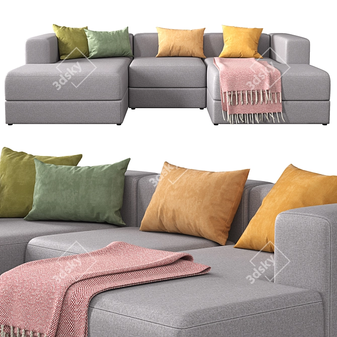 IKEA Jattebo Modular Sofa 3D model image 2