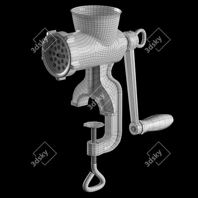 Manual Meat Grinder 3D model image 5