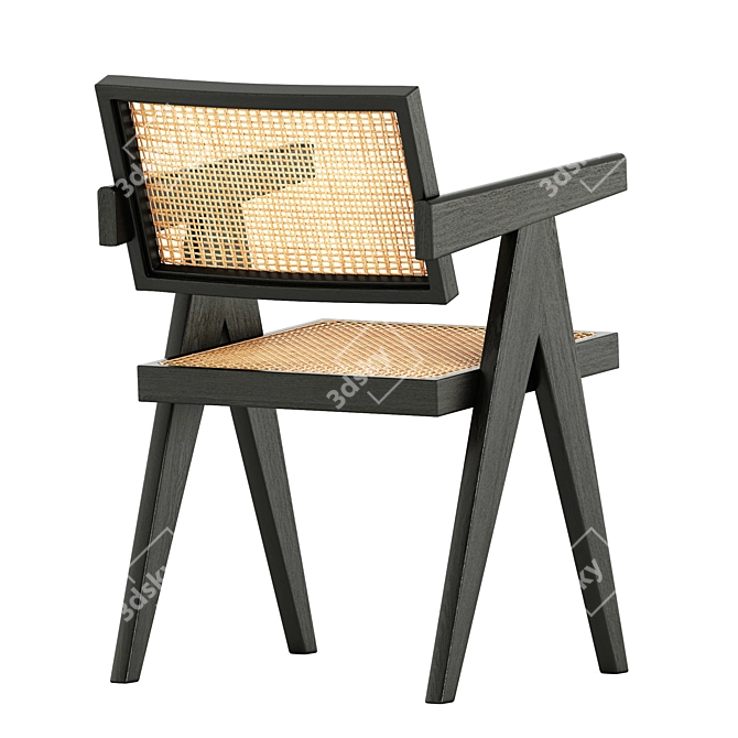  Pierre Jeanneret Office Chair by Tributeditions 3D model image 2