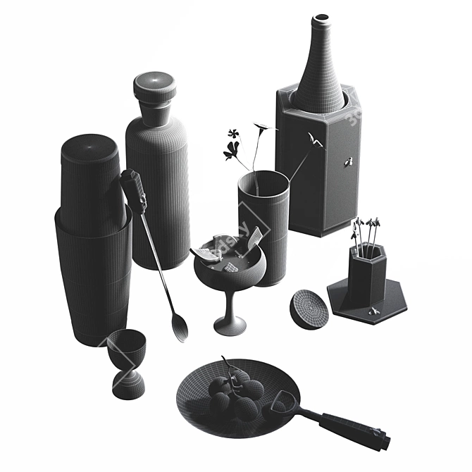 Williams Sonoma Mixology Bar Set 3D model image 4