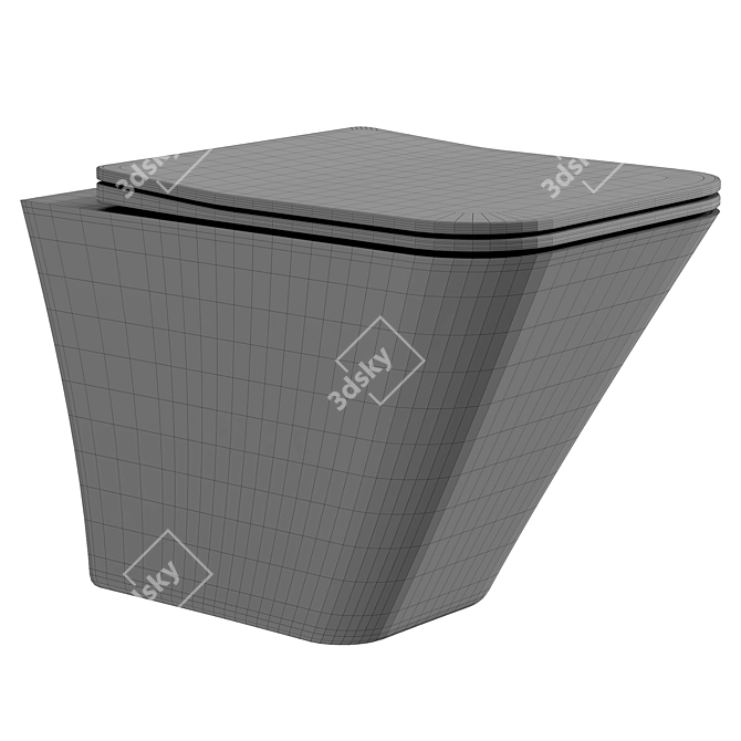 Rimless Ceramica Nova Toilet 3D model image 4