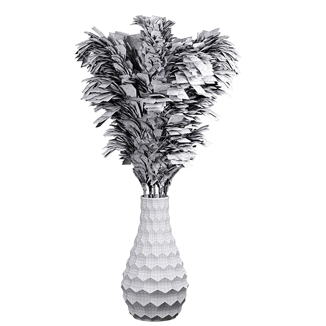 Classic Floral Decorative Bouquet 3D model image 2