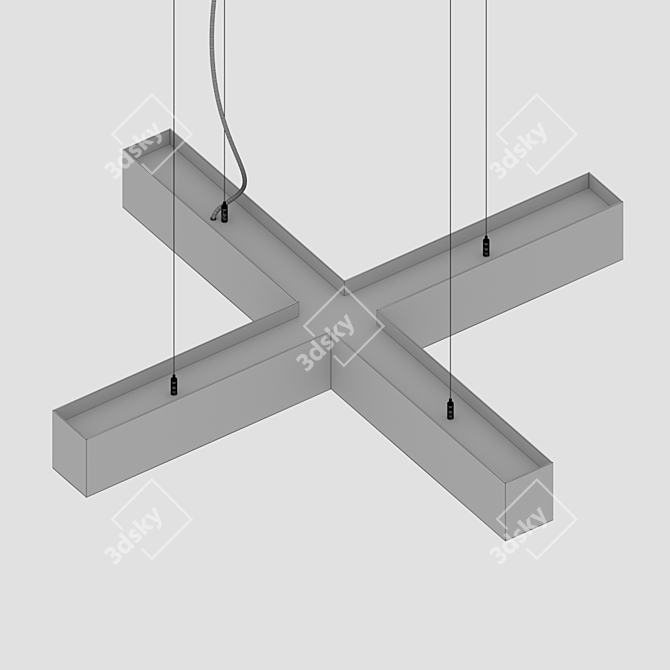 KRESCENT LED Cross Light 3D model image 4