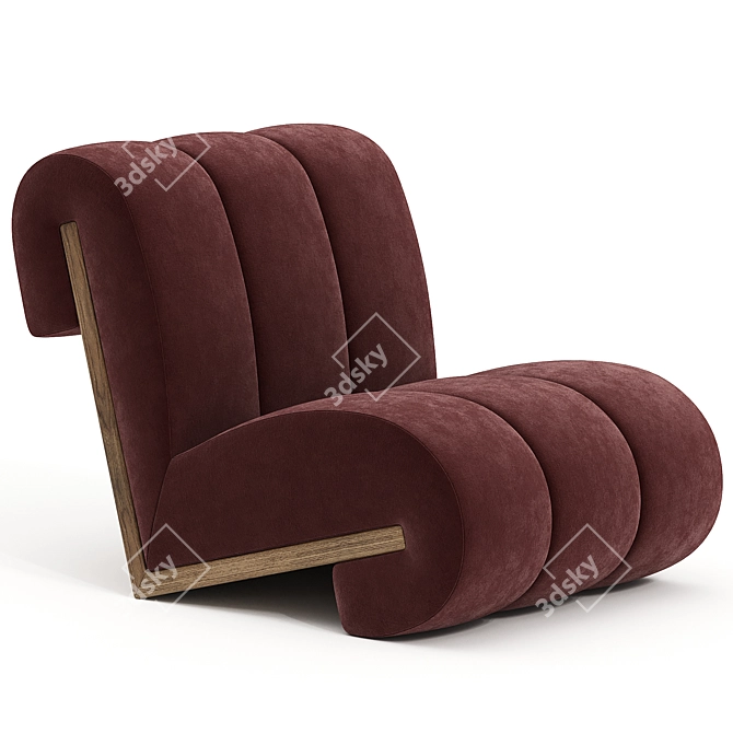 Sleek Tamsin Armchair 2014 3D model image 2