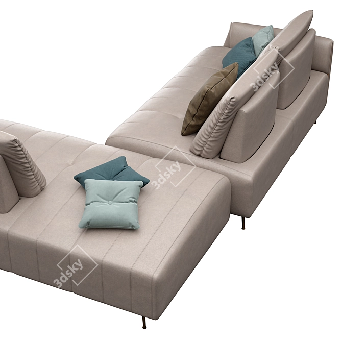 Italian Romance Sofa, Designer Collection 3D model image 3