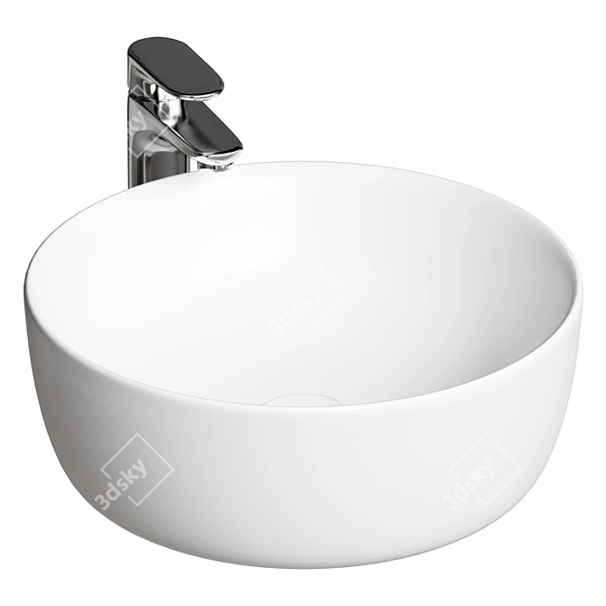 Variform Countertop Wash Basin Ø400mm 3D model image 1