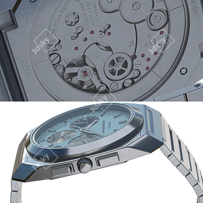 LowPoly Watch 3D Model 3D model image 5