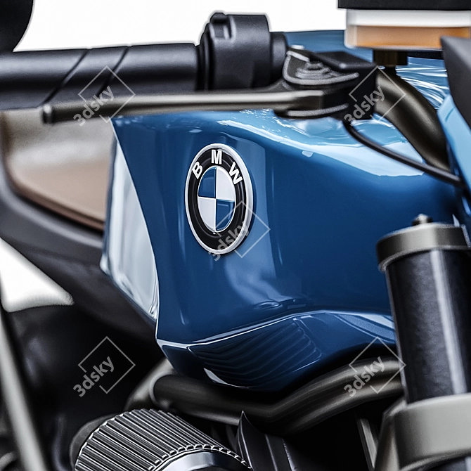 BMW K100 Custom Cafe Racer 3D model image 5