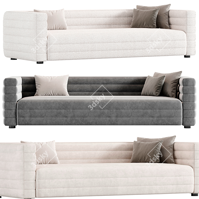 Strato Extra Large Modern Sofa 3D model image 1