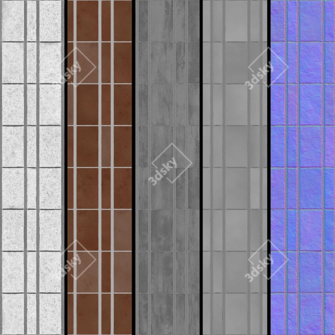 PBR Brick Texture Set 02 3D model image 6