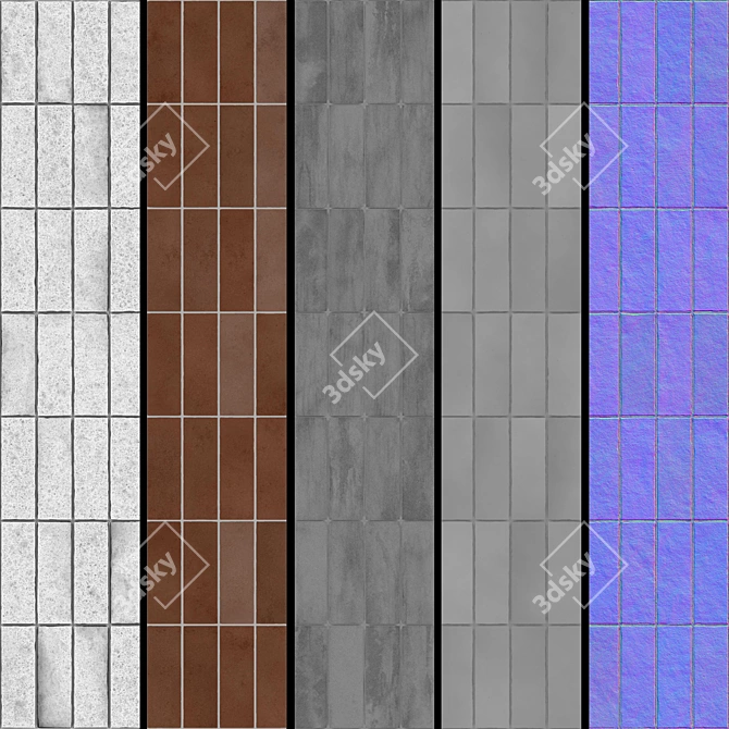 PBR Brick Texture Set 02 3D model image 7