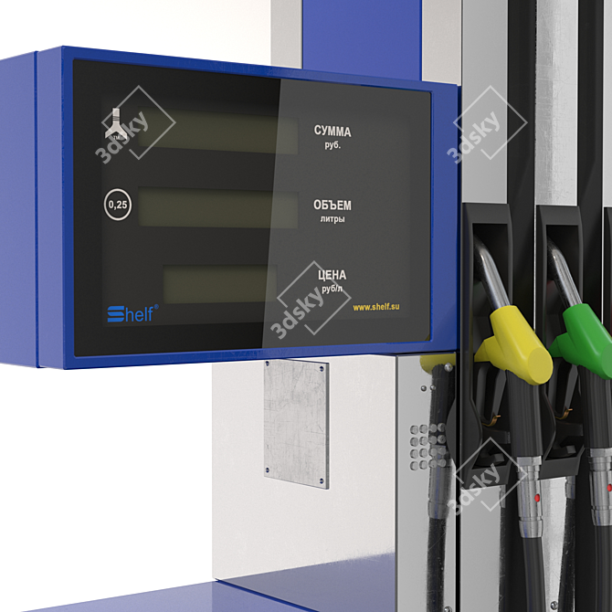 Shelf 200-4 Fuel Pump Column 3D model image 4