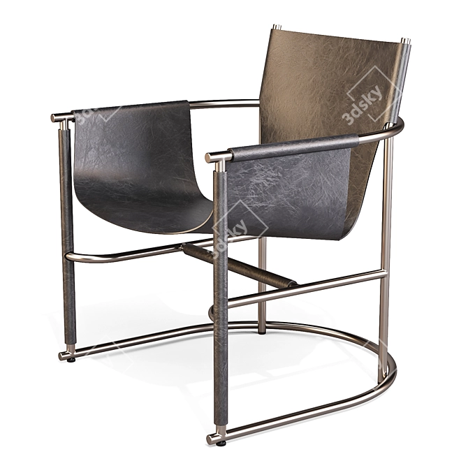 Luxury Comfort Lounge Chair 3D model image 4