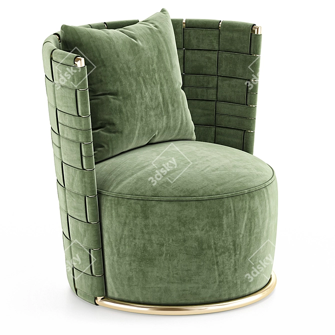 Roberto Cavalli Lounge Occasional Chair - 3D Model 3D model image 3