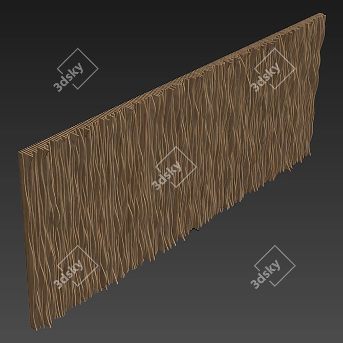 Parametric Rail Panel Texture Set 3D model image 5