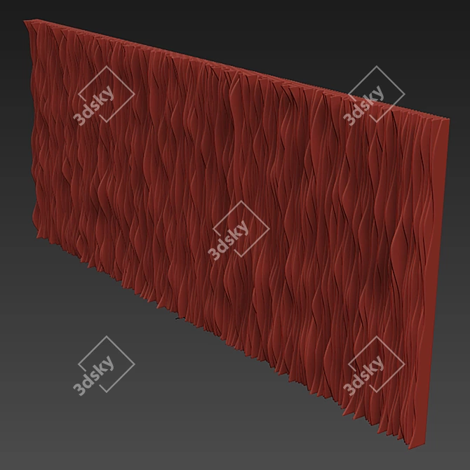 Parametric Rail Panel Texture Set 3D model image 6