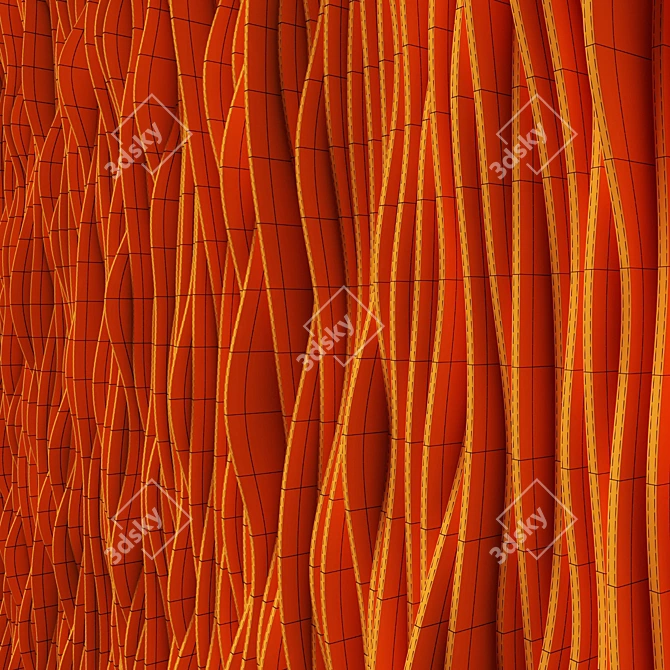 Parametric Rail Panel Texture Set 3D model image 7