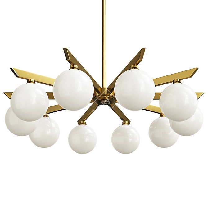 Modern Astra Chandelier Design 3D model image 1