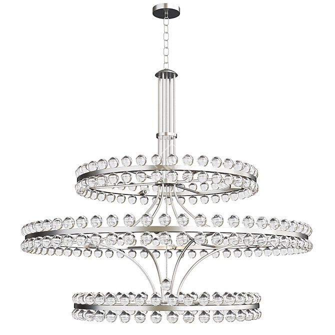 Crystorama Clover Chandelier 24-Light Gold 3D model image 2